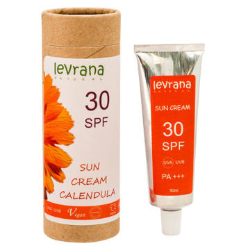 levrana Солнцезащитный крем для тела "Календула" 30 SPF