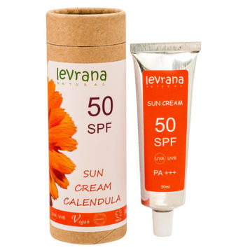 levrana Солнцезащитный крем для тела "Календула" 50 SPF