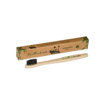 Bamboobrush Зубная щётка из бамбука с угольным напылением Мягкая (Mini)