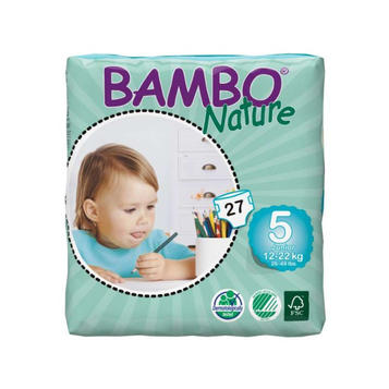 BAMBO Nature Экоподгузники детские 5 Junior 12-22 кг №54, 1 уп