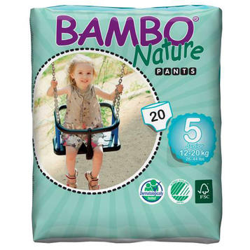 BAMBO Nature Экоподгузники-трусики детские 5 Junior 12-20 кг №20, 1 уп