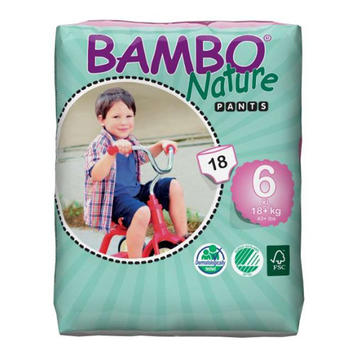 BAMBO Nature Экоподгузники-трусики детские 6 XL 18+ кг №18, 1 уп