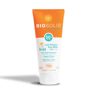 BIOSOLIS Детское солнцезащитное молочко для лица и тела SPF 50+, 100мл