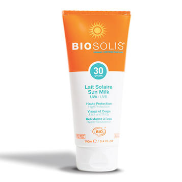 BIOSOLIS Солнцезащитное молочко для лица и тела SPF 30, 100мл