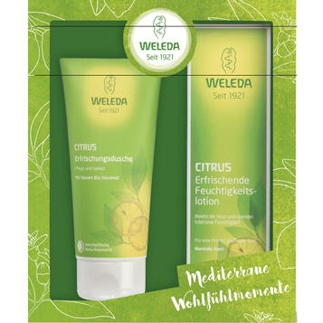 Weleda Подарочный набор «Освежающий цитрус», набор