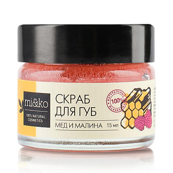 МиКо Скраб для губ "Мёд и Малина"