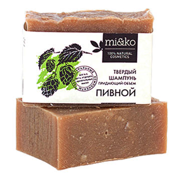 МиКо Шампунь твёрдый придающий объём "Пивной"