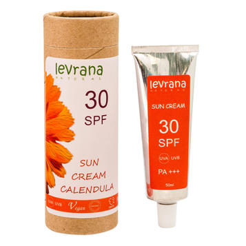 levrana Солнцезащитный крем для тела "Календула" 30 SPF