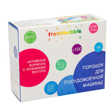 freshbubble Порошок для посудомоечной машины