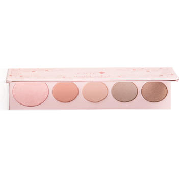 100% Pure Палетка Make-up «Pretty Naked» Люминайзер+Румяна+3 тени для глаз